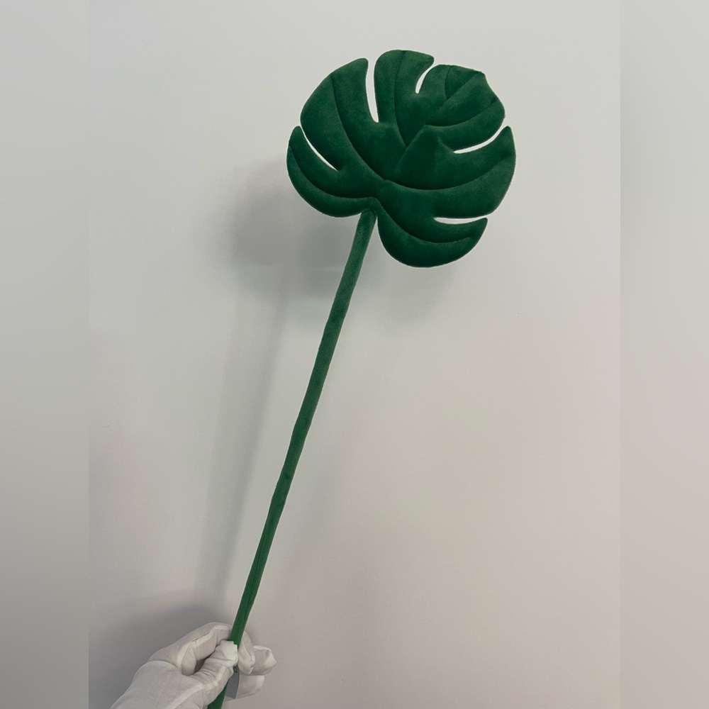 CJ Hendry plush monstera leaf